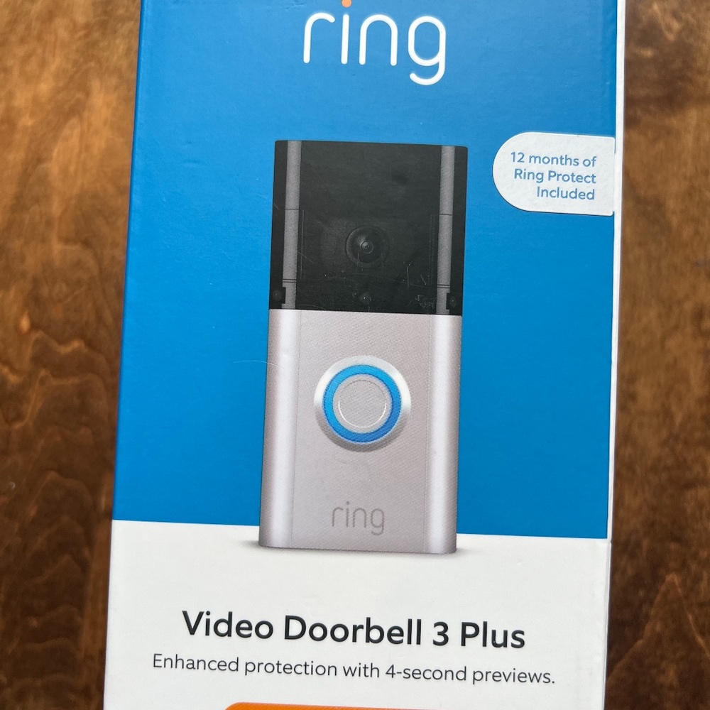 Ring Video Doorbell 3 Plus & 1 Year Ring Protect Plan (SAVE $30!) NEW!!!